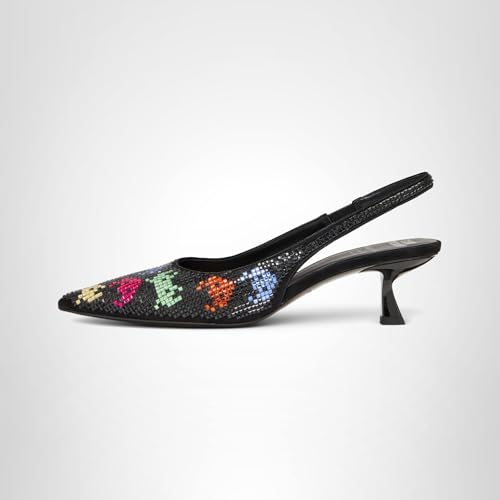 Kate Spade New York Space Invaders Slingback Pump, Black Multi, 5