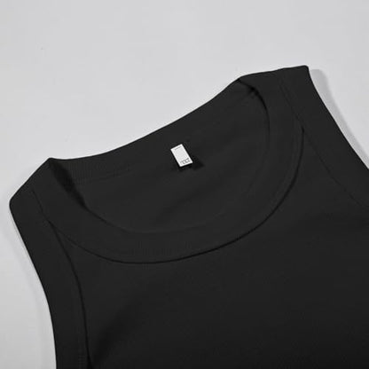 Premium Brand Deal! Summer Tops for Women 2025 Tank top with Built in Bra for Women Racerback Workout Undershirt Cotton Camisole Workout Sports Padded Cami 2025 Deals+of+the+Day Clearance Black M