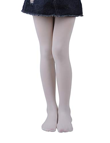 EVERSWE Girls Semi Opaque Footed Tights, Microfiber Tights