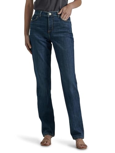 Lee womens Classic Fit Monroe Straight-leg Jeans, Ellis, 12 US