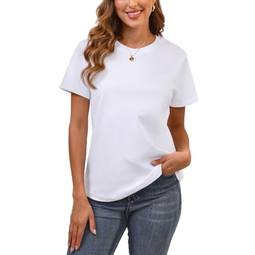 Summer Tops Women Spring Short Sleeve Shirts Beach Vacation Outfits Plus Size Workout Tshirts Casual Clothes school outfits for teachers 2025