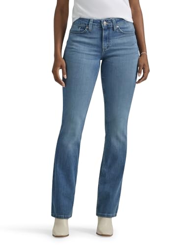 Lee Women's Legendary Mid Rise Bootcut Jean, Heritage Fade, 16 Long