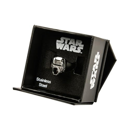 Star Wars Jewelry Episode 7 Kylo Ren Stainless Steel 3D Ring, Size 10