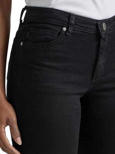 Women's Relaxed Fit Straight Leg Jean, Black Onyx, 12 Short