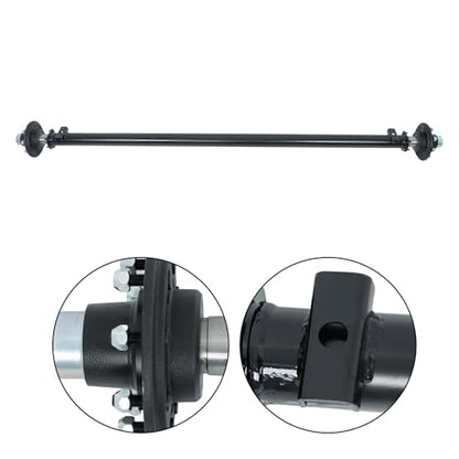 Thomletha Trailer Axle 8 on 6.5 Inch 89 Inch Hub Face 74 Inch Spring Center 7000 Lbs Capacity