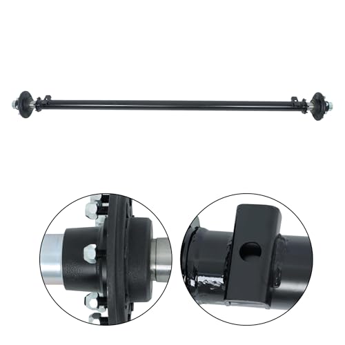 Thomletha Trailer Axle 8 on 6.5 Inch 89 Inch Hub Face 74 Inch Spring Center 7000 Lbs Capacity