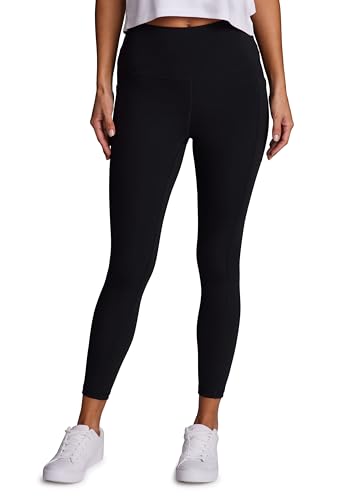 RBX Active High Waisted Squat Proof Ankle Length Leggings for Women, 7/8 Yoga Leggings with Pockets 7/8 Jet Black S