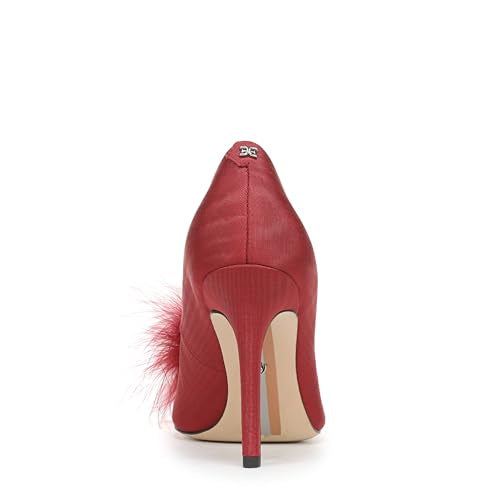 Sam Edelman Women's Hazel Plush Pump Deep Scarlet 7 M