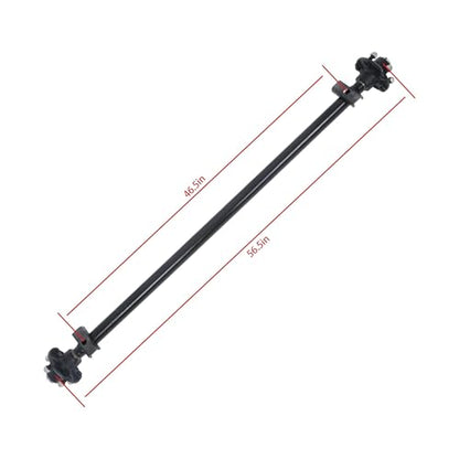 Thomletha Trailer Axle 2000 lbs Axle Beam 5 Lug Trailer Axle 56.5 inch Hub Face 46.5 inch Spring Center