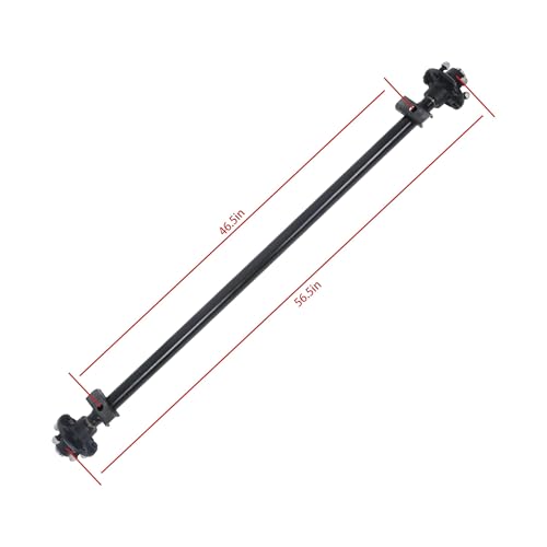 Thomletha Trailer Axle 2000 lbs Axle Beam 5 Lug Trailer Axle 56.5 inch Hub Face 46.5 inch Spring Center