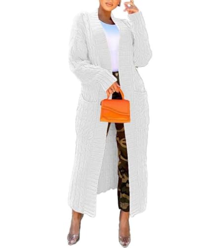 Nimsruc Cardigan Sweaters for Women Casual White