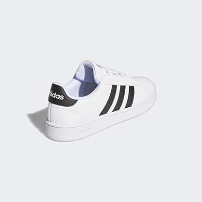 adidas Women's Grand Court Shoe, White/Black/White, 8.5