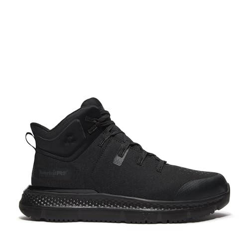 Timberland PRO Men's Intercept Mid Steel Safety Toe Puncture Resistant CSA Industrial Athletic Work Shoe, Black, 9W