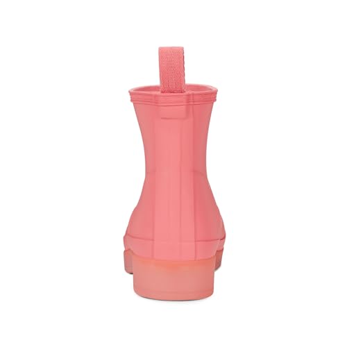 Hunter Women's PLAY Short Translucent Boot, Pink, 7 Medium