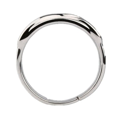 Anime Super Black GK Time Ring Silver Finger Rings Earring Fashion
