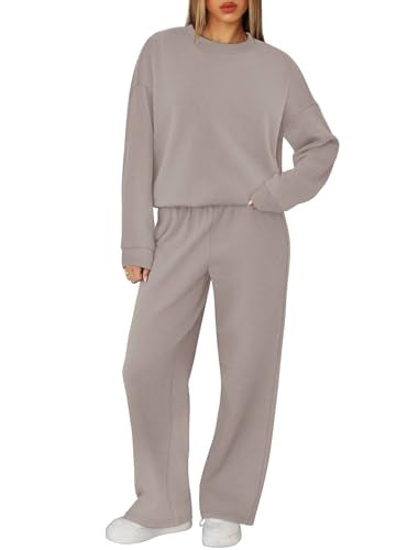 XIEERDUO Sweatsuits for Women 2 Piece Sets for Women Sweat Set Fall Fashion Must Haves Luxury Outfits Oversized Sweatshirt Plus Size Workout Sets School Outfits Lounge Set 2XL
