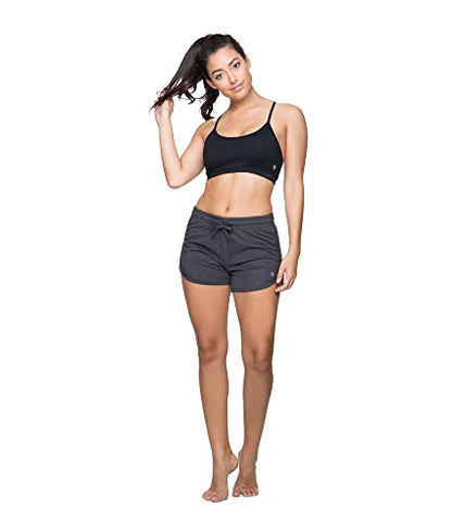 COLOSSEUM Active Women's Simone Cotton Blend Yoga and Running Short (Black, Medium)