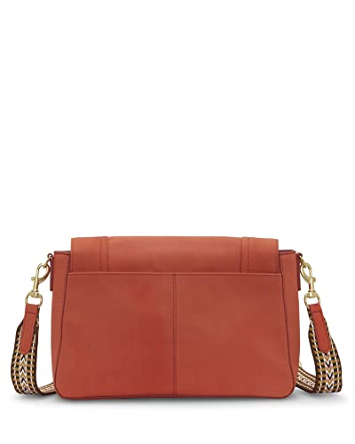 Lucky Brand Mara brushed leather crossbody Premium Women’s Handbag for everyday & travel Durable purse with lots of interior function, two adjustable straps One
