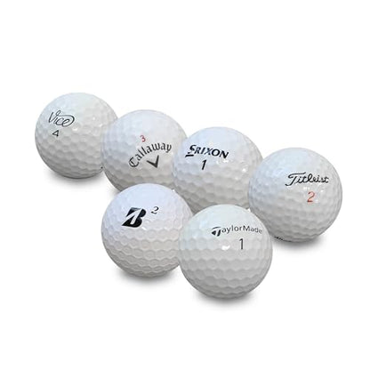 GolfBall Nut - 48 Used Golf Balls – Recycled Premium Brands Assorted Mix for Practice & Play – Excellent Condition - Includes Mesh Bag – Budget-Friendly & Sustainable Golf Balls