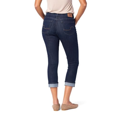 Levi Strauss Signature Gold Women's Mid-Rise Slim Fit Capris (Available in Plus), Dark Orbit, 14