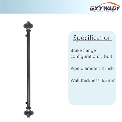 GXYWADY 8 Lug 6.5 Inch Trailer Axle 7000lbs Trailer Axle 75 Inch Hub Face 58 Inch Spring Center