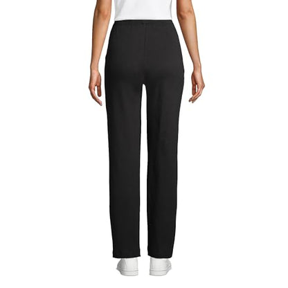 Lands' End Women s Sport Knit Pants Black Regular Medium