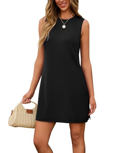Sampeel Summer Dresses for Women 2026 Black Business Casual Spring Luxury Outfits Sundresses Beach Vacation Fashion Clothing M