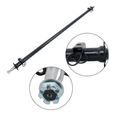 Thomletha 3500lbs Trailer Axle Only Beam with Idler 95 Inch Hub Face 80 Inch Spring Center
