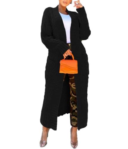 Nimsruc Cardigan Sweaters for Women Casual Black