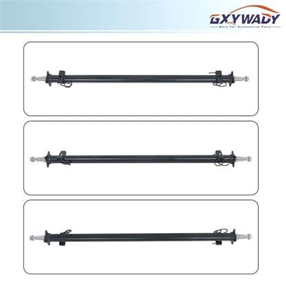 GXYWADY 3500lbs Trailer Axle Only Beam with Idler 61 Inch Hub Face 46 Inch Spring Center