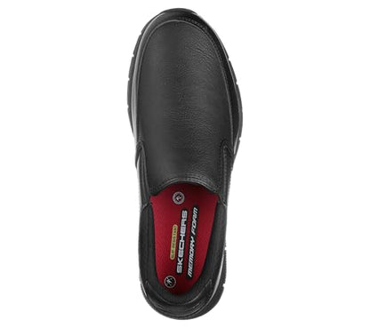 Skechers Men's Work Nampa-Groton Shoes, Black, 8