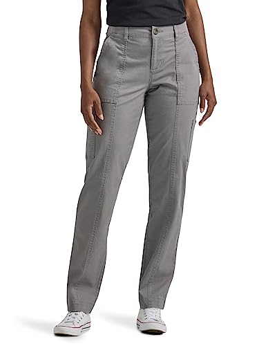 Lee Women's Ultra Lux Comfort with Flex-to-Go Utility Pant HD Gray 14
