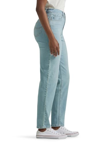 Lee Women's Legendary High Rise Mom Jean, One Tone, 14