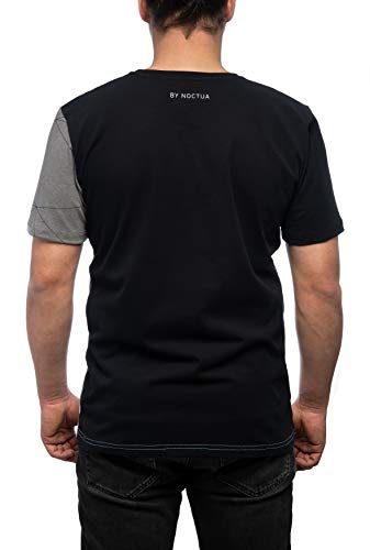 Noctua NP-T2, Unisex Premium Branded chromax T-Shirt (Black) (XXXL)