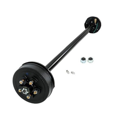 labwork 3500Lbs 5 Lug Electric Brake Trailer Axle 89 Inch Hub Face 74 Inch Spring Center 5 x 4.5 Bolts for Light Duty Trailers