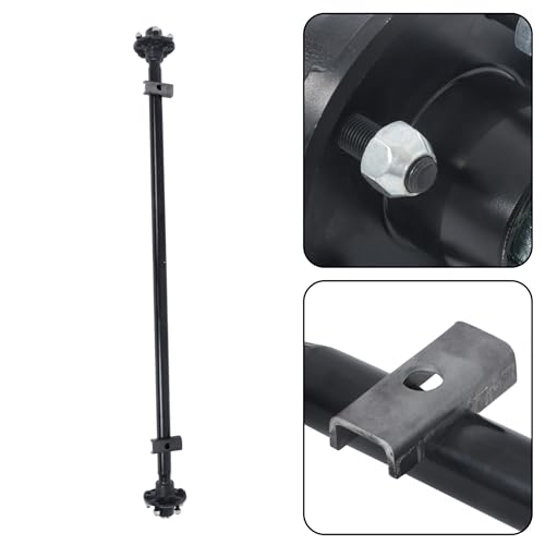 Thomletha Trailer Axle 2000 lbs Axle Beam 5 Lug Trailer Axle 60 inch Hub Face 46 inch Spring Center