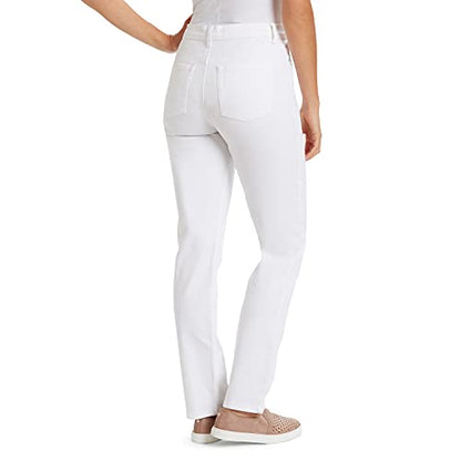 Gloria VanderbiltWomen'sAmanda Classic High Rise Tapered Jean Petite, Vintage White, 10 Petite
