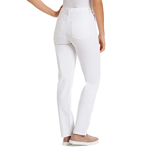 Gloria VanderbiltWomen'sAmanda Classic High Rise Tapered Jean Petite, Vintage White, 10 Petite