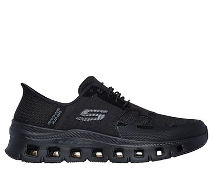 Skechers Men's Slip-Resistant Glide-Step Pro Slip-ins Work Sneakers, Black, 8.5