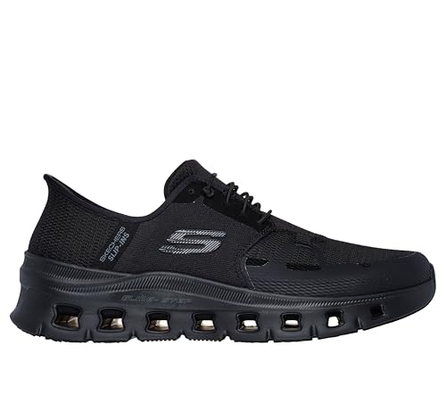 Skechers Men's Slip-Resistant Glide-Step Pro Slip-ins Work Sneakers, Black, 8.5