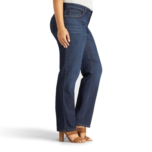 Lee Women's Plus Size Relaxed Fit Straight Leg Jean, Verona, 22 Plus