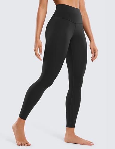 CRZ YOGA Butterluxe Yoga Leggings 25" - High Waisted Buttery Soft Womens Workout Lounge Pants Black X-Large