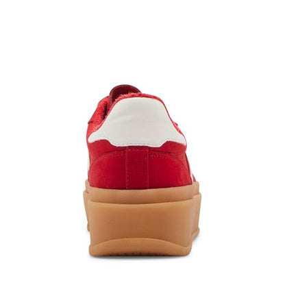 Madden Girl Women's Mightty Sneaker, Red Multi, 7.5