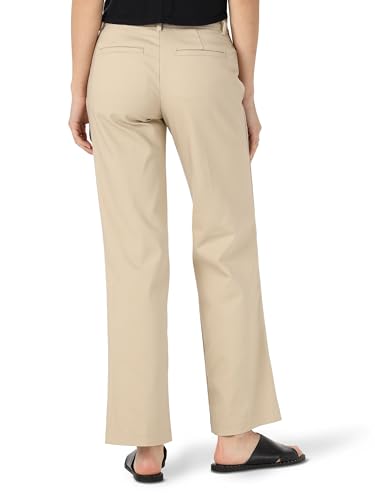 Lee Women's Ultra Lux Comfort with Flex Motion Trouser Pant Bungalow Khaki 16 Short
