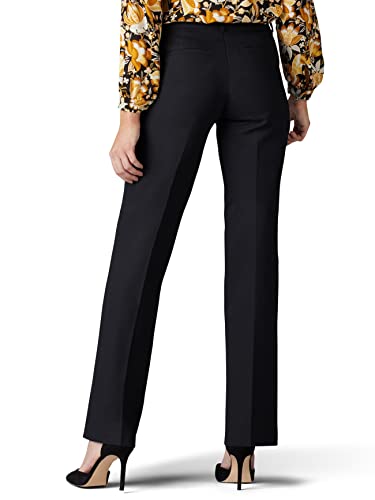 Lee Women's Ultra Lux Comfort with Flex Motion Trouser Pant Black 6 Medium