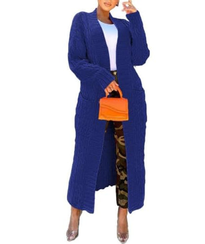 Nimsruc Cardigan Sweaters for Women Casual Royal Blue