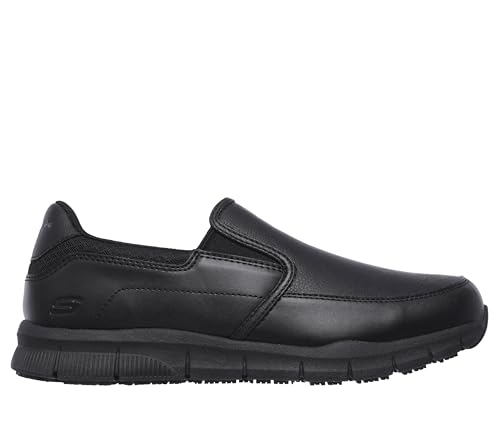 Skechers Men's Work Nampa-Groton Shoes, Black, 8