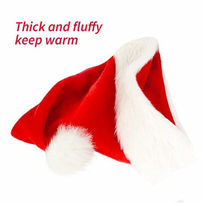 BOSONER Santa Hat: Christmas Hat Adult - Santa Hat for Women and Men - Led Santa Hat