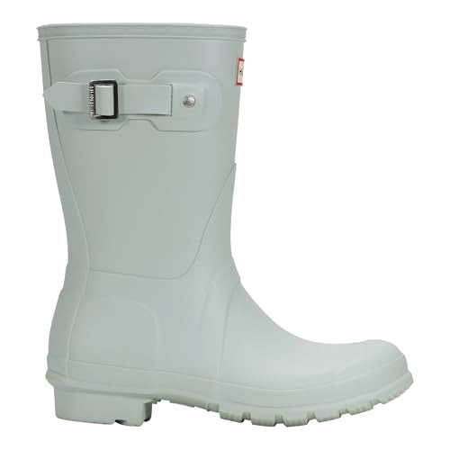 Hunter Women's Original Short Rain Boot, Light Green, 8 Medium