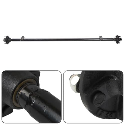 Thomletha Trailer Axle 2000 lbs Axle Beam 5 Lug Trailer Axle 72 inch Hub Face 58 inch Spring Center